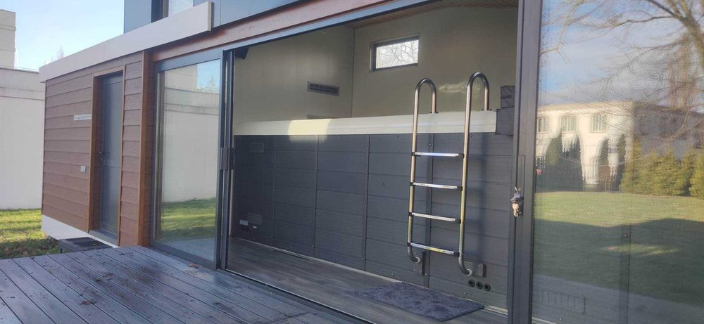 Poolbox Całoroczne Basen lodowy Bieżnia Przeciwprąd Sauna Jacuzzi