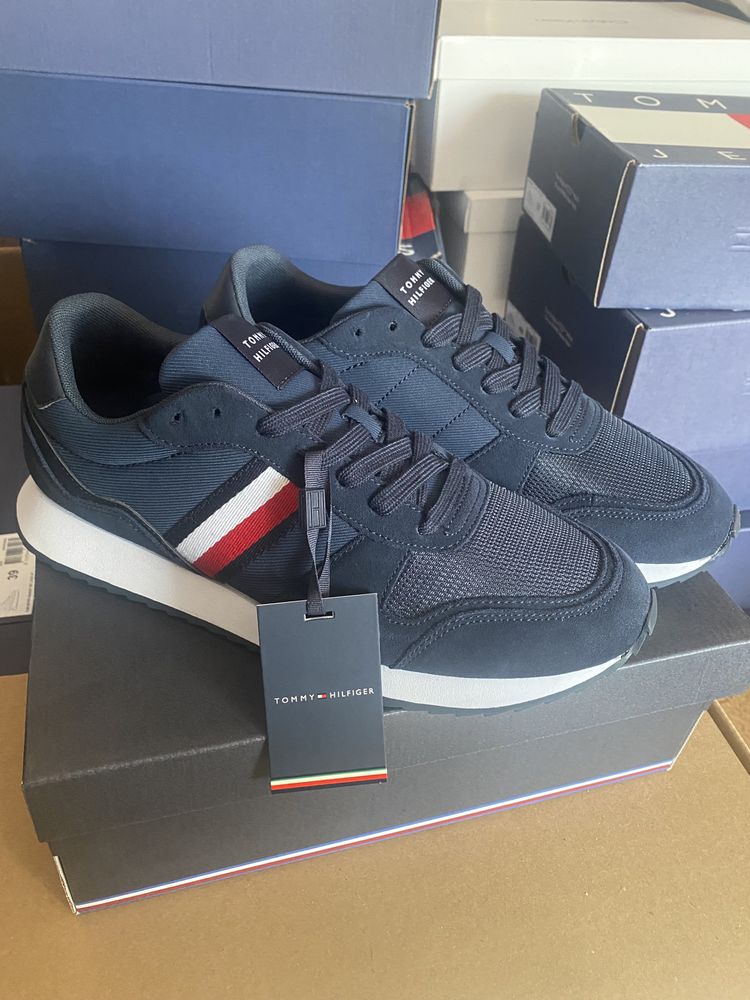 Tommy hilfiger снікерcи runner evo mix ess fm0fm04886 cиній