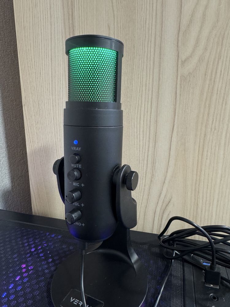 Микрофон Vertux Crusader, мікрофон геймерський, игровой микрофон