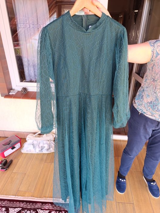 Sukenka długa butelkowa zieleń