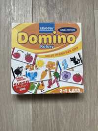 Domino kolory gra edukacyjna gratis pluszak