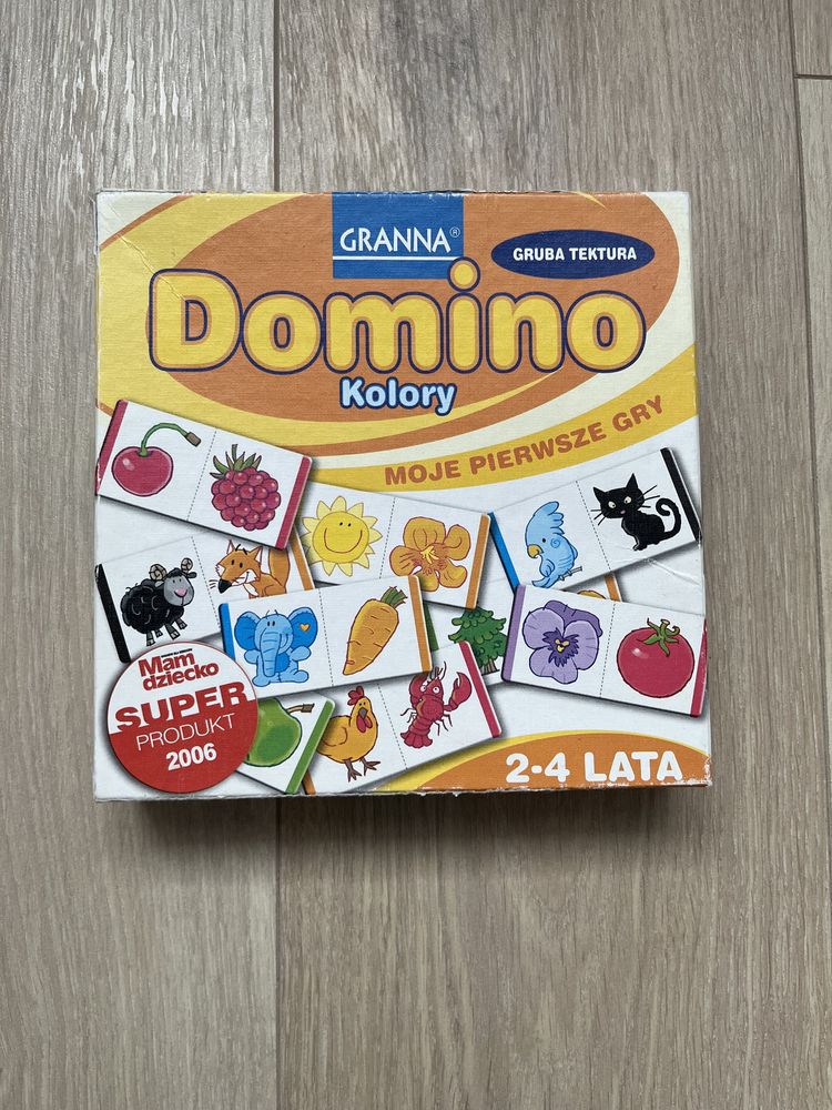Domino kolory gra edukacyjna gratis pluszak
