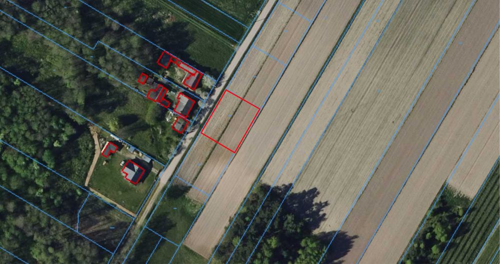 Działka budowlana 1008m2, Krężce, gmina Maków