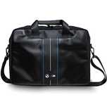 Torba BMW Carbon & Blue Stripe na laptopa 16" - czarna