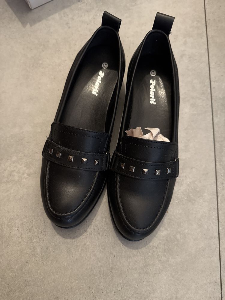Nowe mokasyny marki polaris 36 loafery lekkie