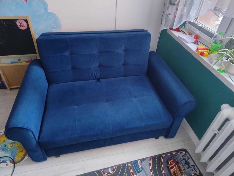 Granatowa kanapa / sofa/ amerykanka