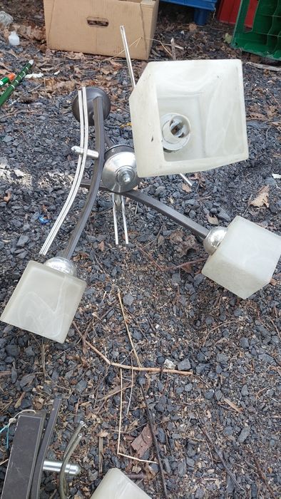 Żyrandol i kinkiet zestaw