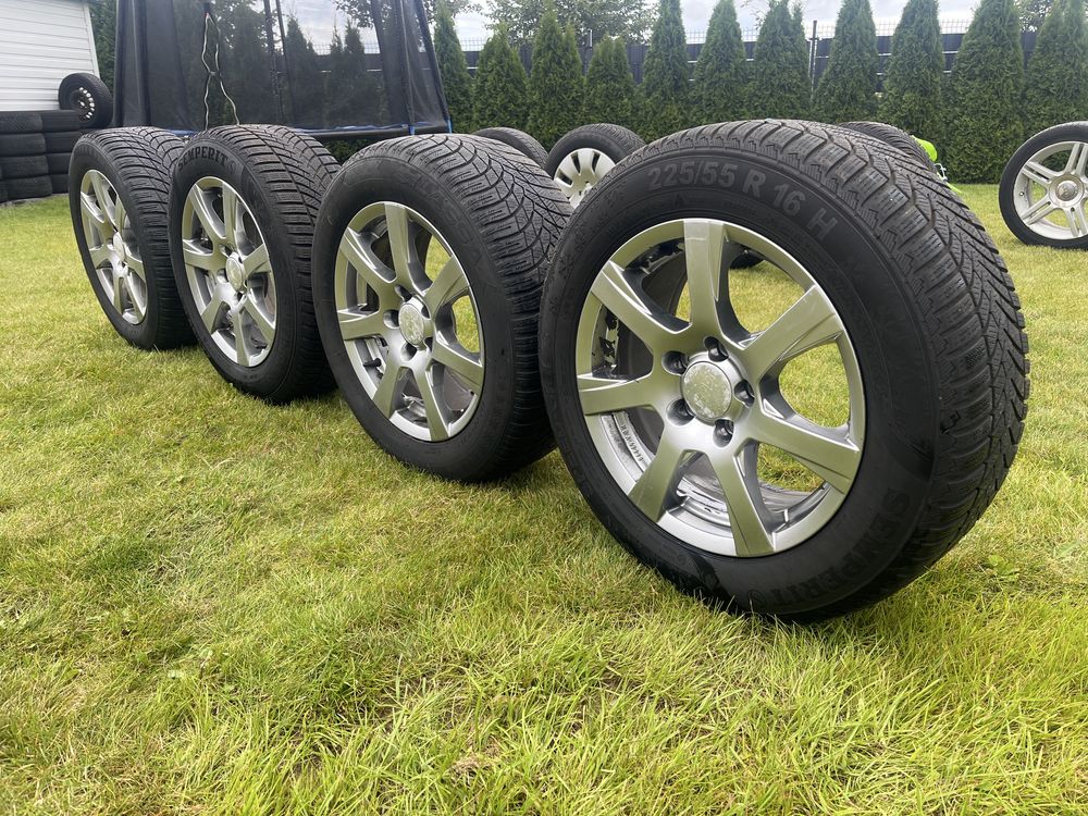 Alufelgi 5x112 16 /66,6 Opony zima 225/55/16 Dot23