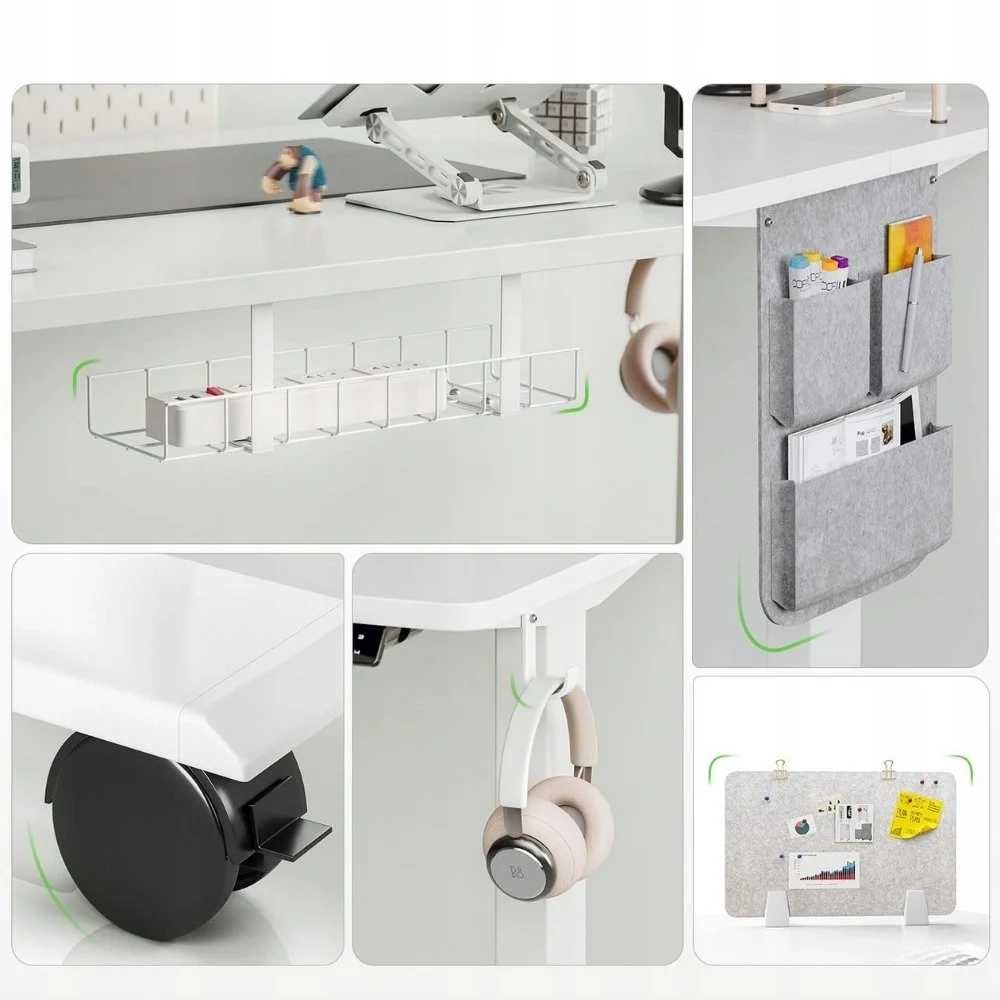 Nowe biurko elektryczne / regulowane / MAIDeSITe / 140x70cm !A1622!