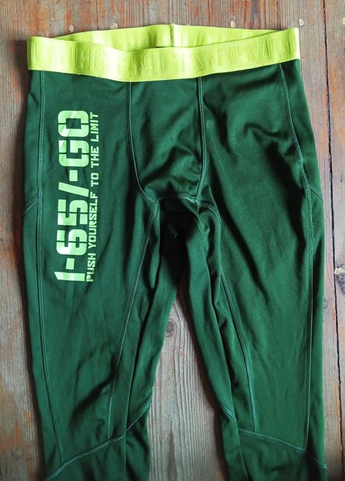 Crivit PRO męskie legginsy treningowe, odblaski, rozm. L