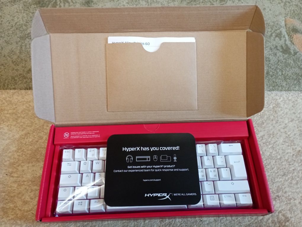 HyperX Клавіатура Alloy Origins 60 Red USB RGB ENG, Pink