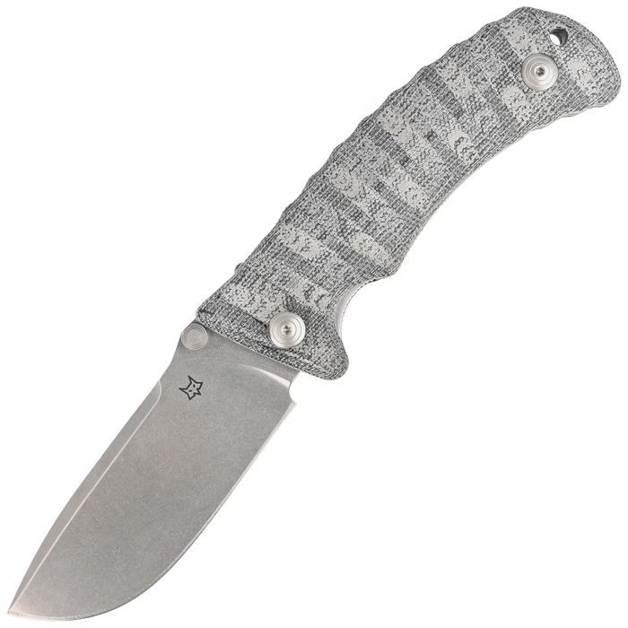 Nóż Fox Pro Hunter Black Yute Micarta, Stonewashed N690Co (FX-130 MBSW