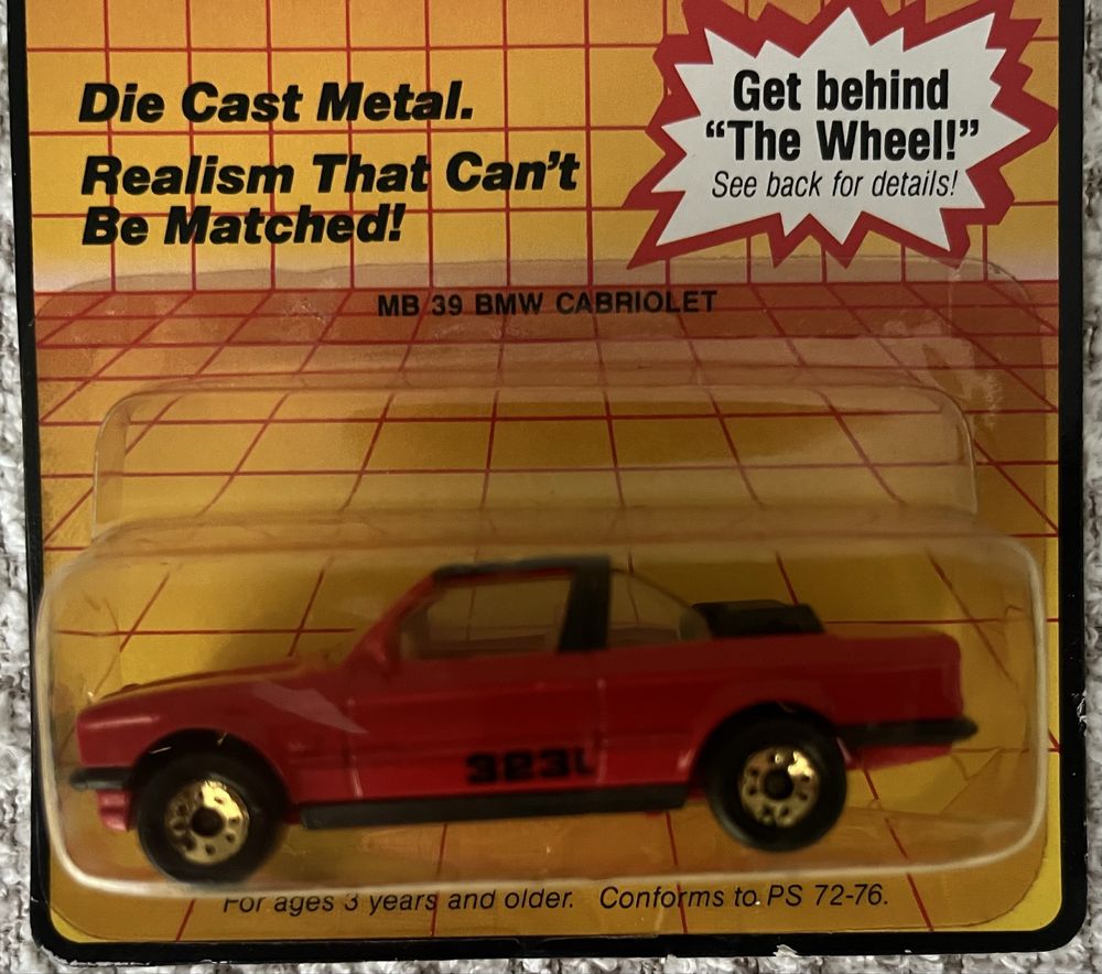 Matchbox Bmw 323i Cabriolet / złote koła