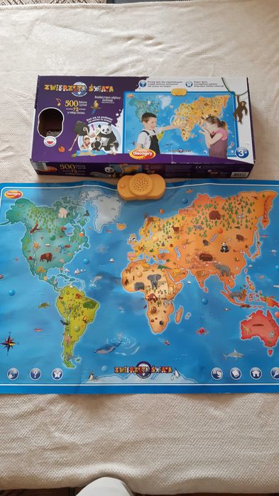„dumel discovery interaktywna mapa zwierzęta świata ”