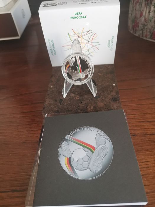 Moeda comemorativa "UEFA 2024" em Proof