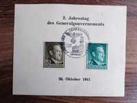 Karnet 2 rocznica utworzenia Generalnej Guberni, 1941 r.