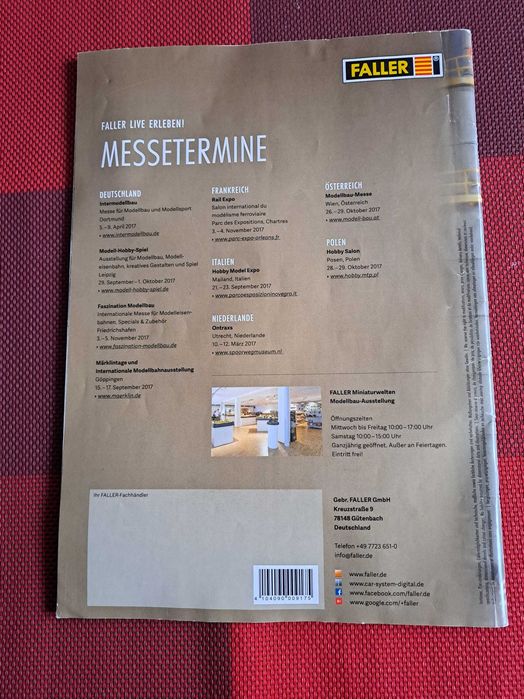 Katalog Faller 2017 rok.