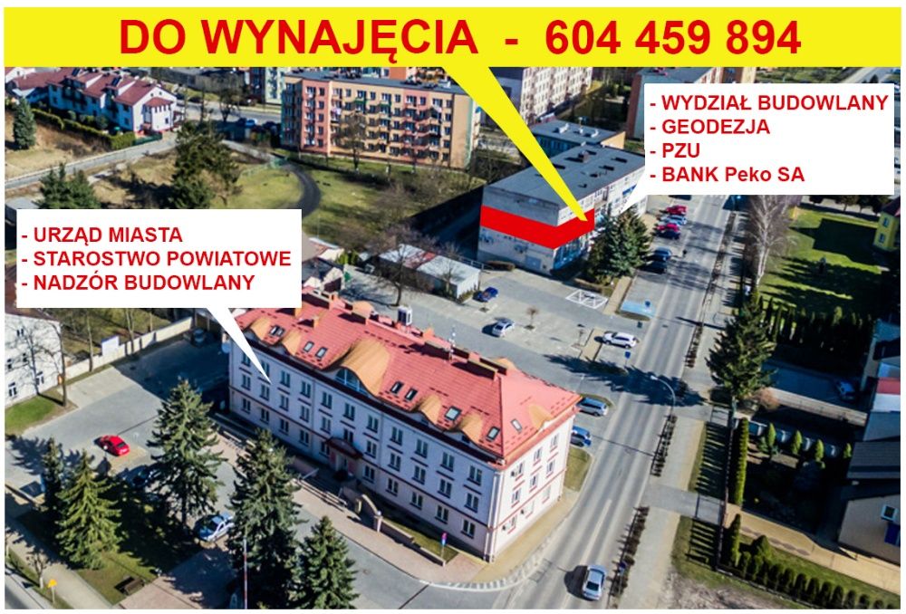 Powierzchnia biurowa do wynajęcia- jedyna taka LOKALIZACJA w Janowie