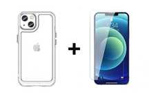 Etui Braders z żelową ramką + Szkło Ochronne do iPhone 13 / 14