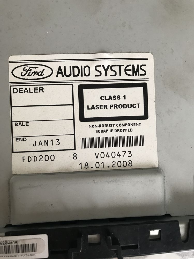 Магнітола штатна, оригінальна Ford Focus 2 (mk2) 6000 CD,  рестайлінг.