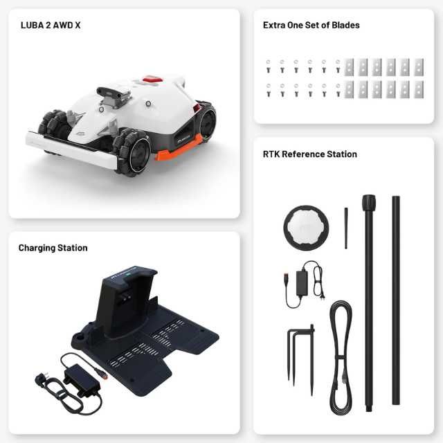 Mammotion Luba 2 AWD X  - Robot koszący do trawy bez przewodu, GPS RTK