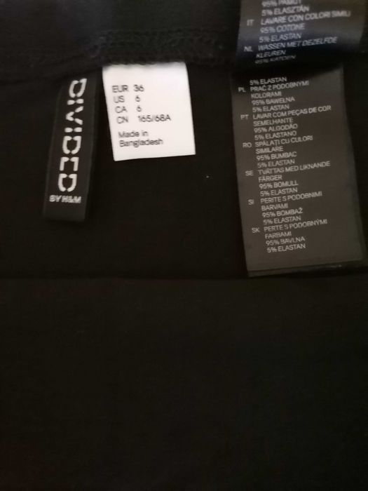 Czarna spódniczka H&M rozmiar 36