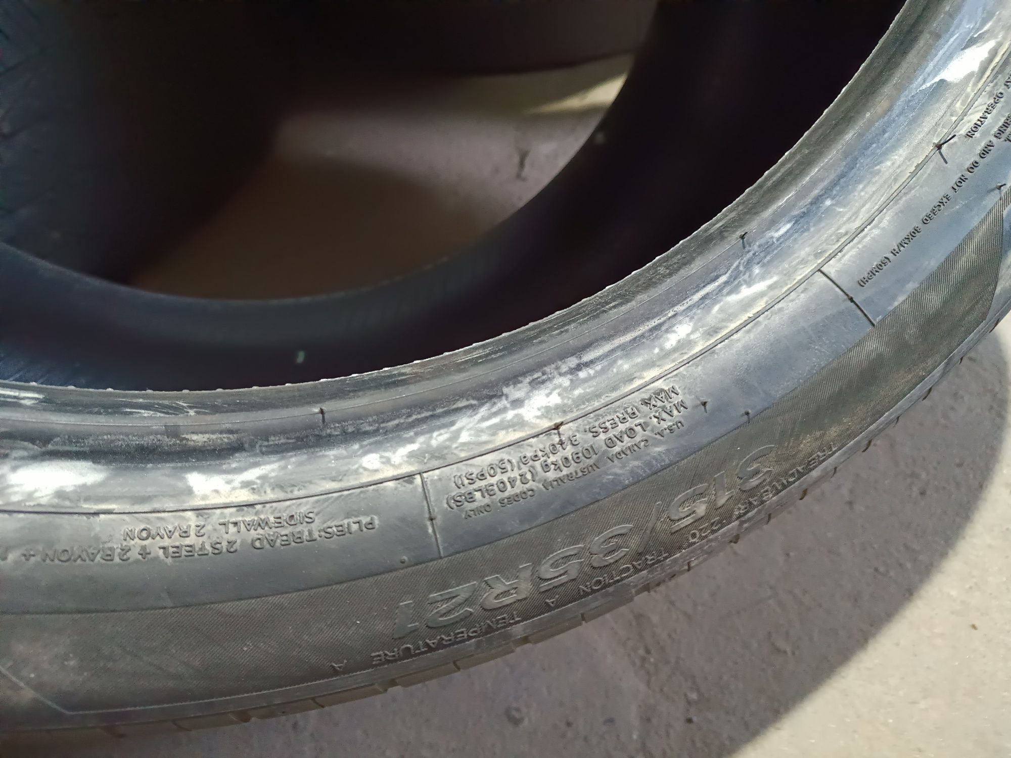 Шини RSC літо Hankook 315/35/21 6mm 2шт. 2020р.