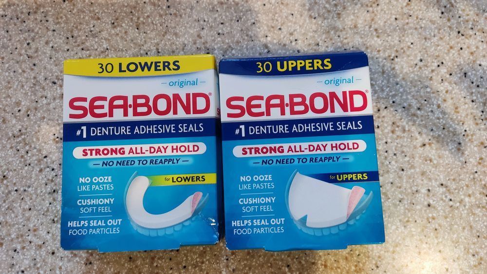 Клеющие пластины для фиксации верхней и нижней челюсти seabond