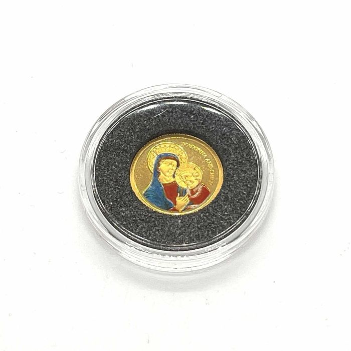1 Dollar- Madonna and Child - Kolorowa - Republic Of Palau 1,24g Au999