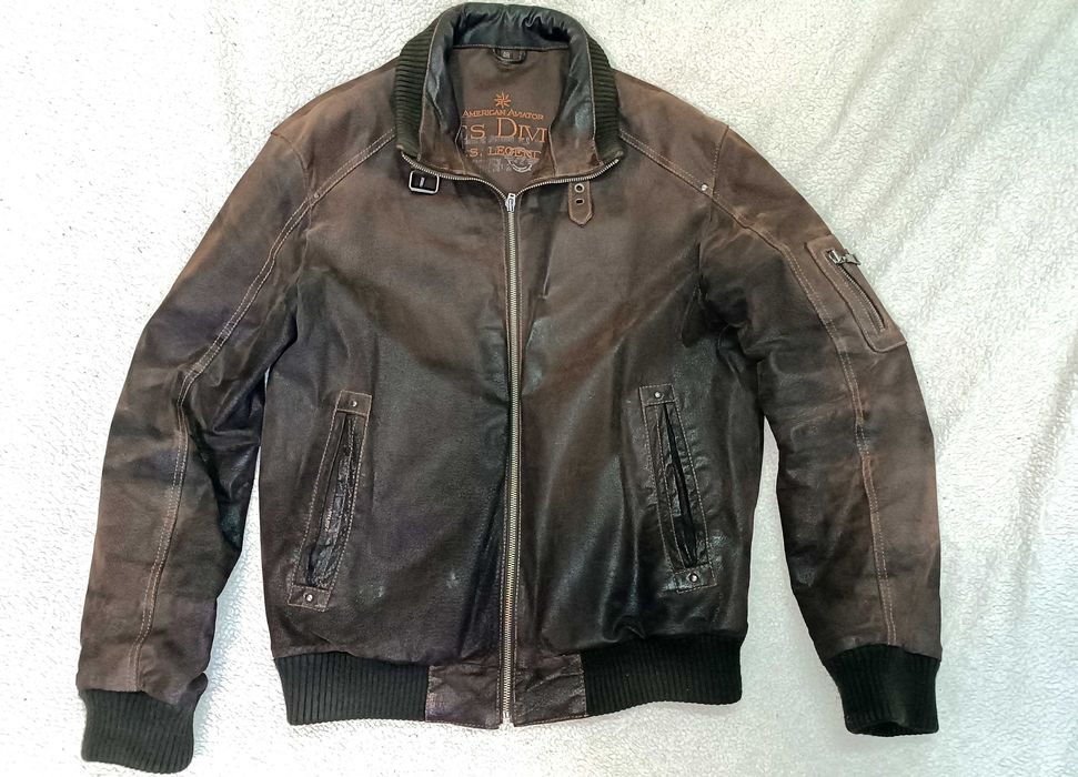 Куртка Jones Division American Aviator бомбер замшевая кожа 48-50 р