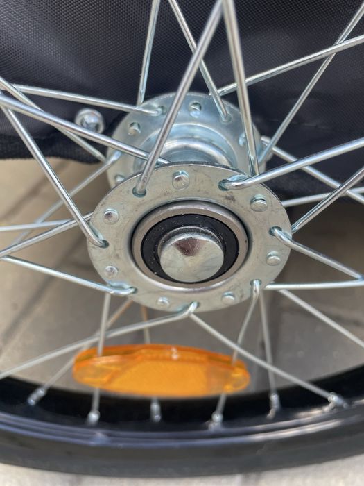 Przyczepka rowerowa dla psa XL szara