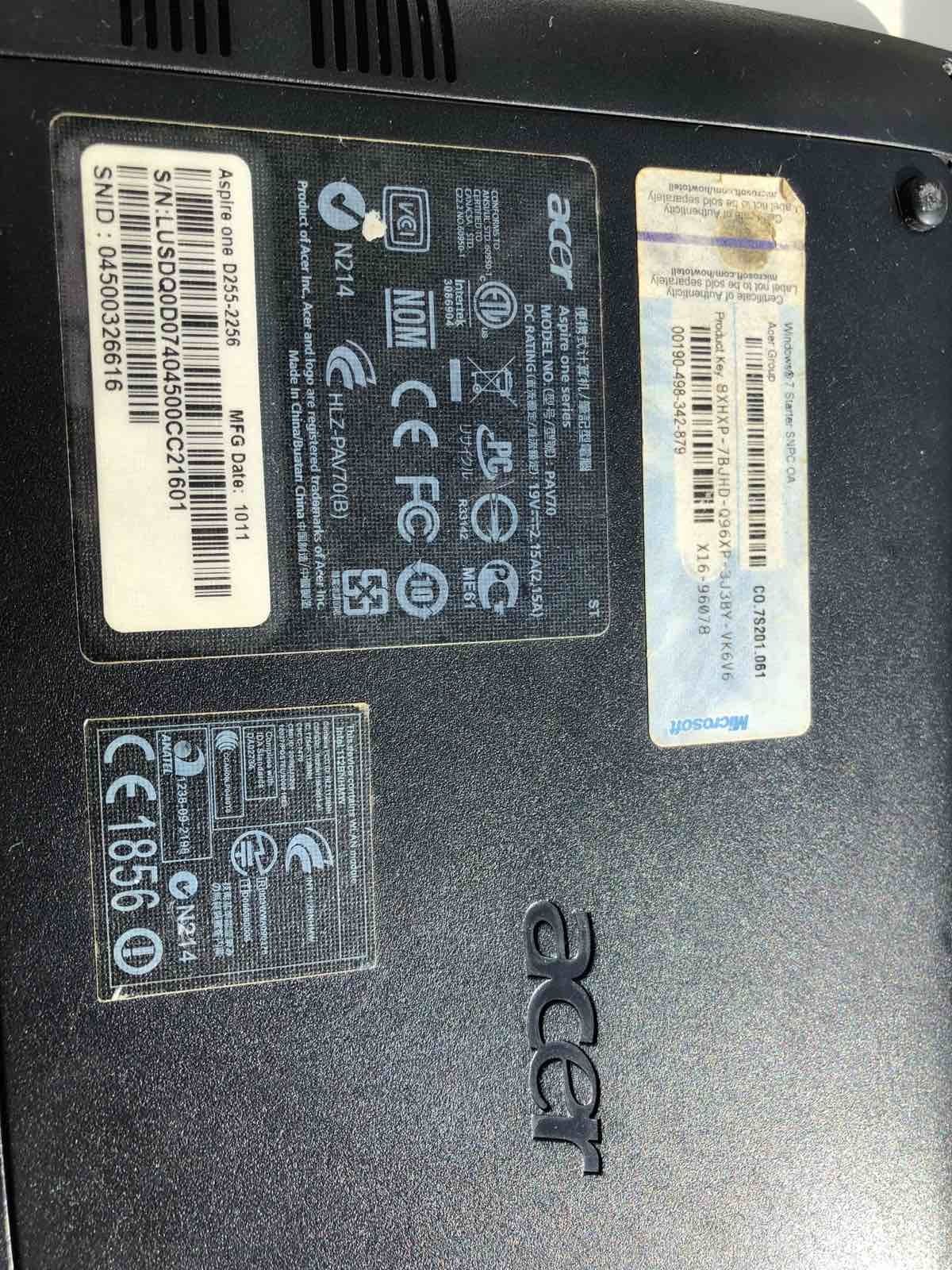 Нетбук Acer pav70