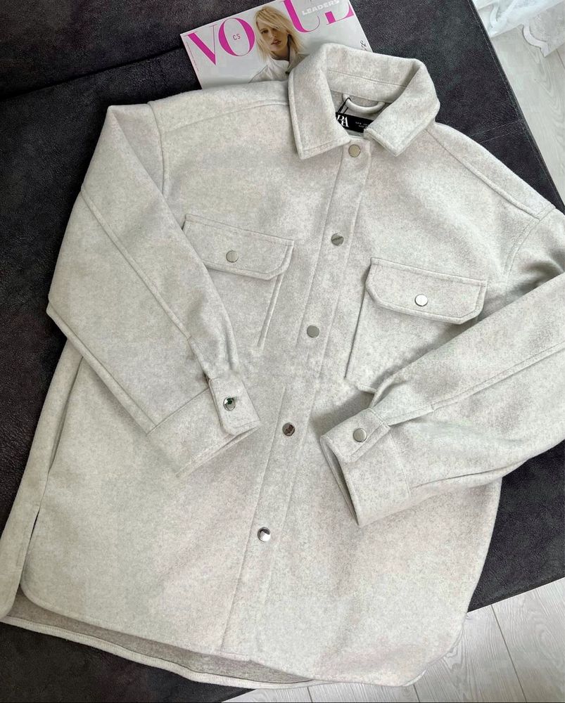 Куртка сорочка  Zara курточка светр кофта блуза діноча