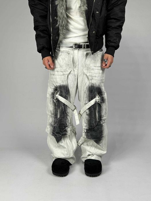 Джинси Acne Studios cargo білі карго штаны джынсы opium custom S M L