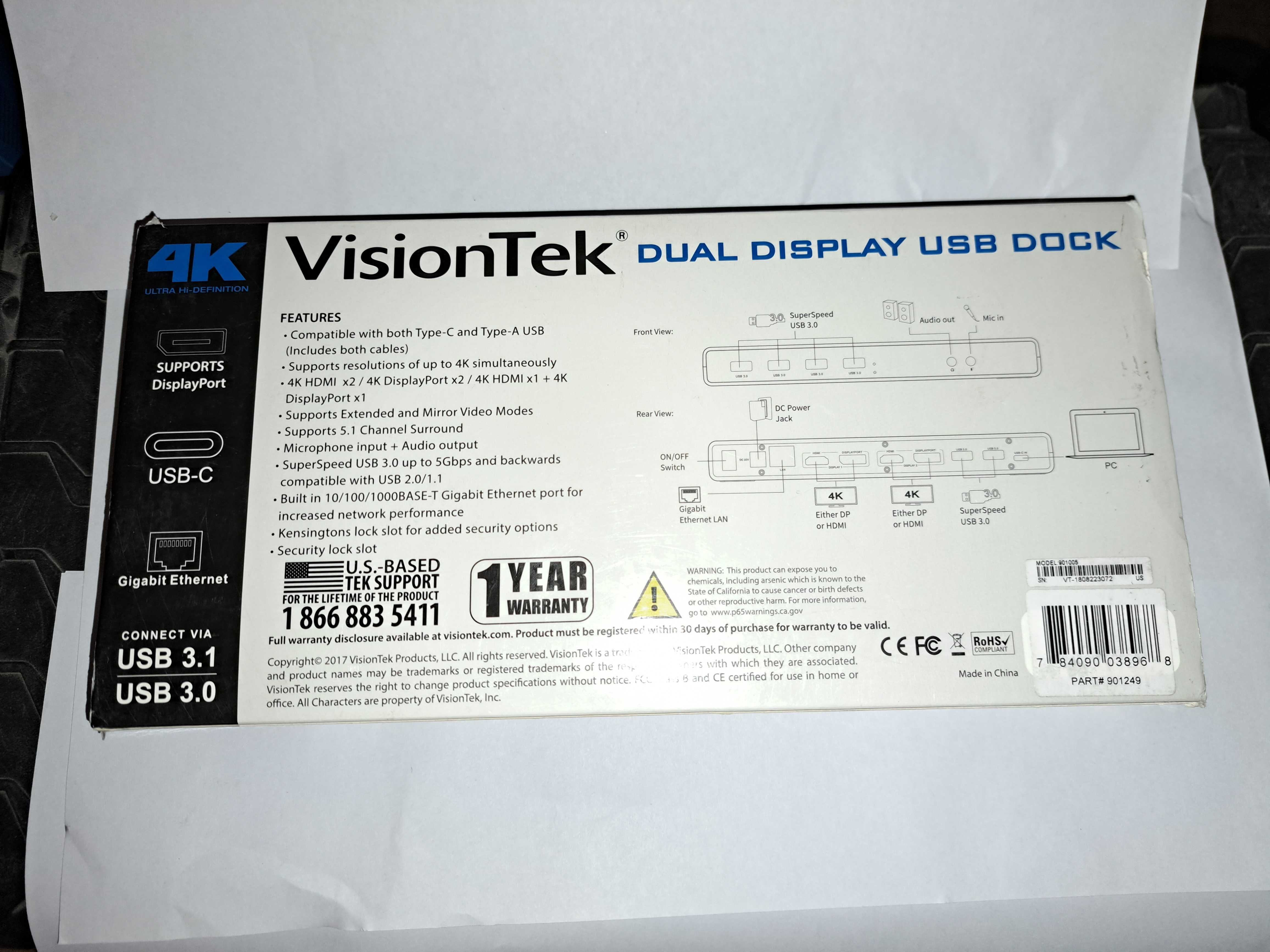 stacja dokująca VisionTek VT4000