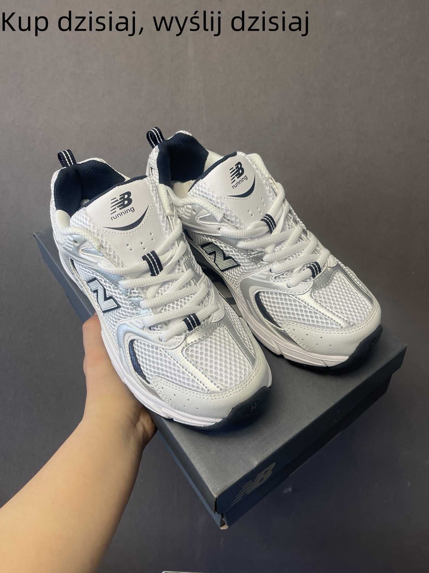 Trampki New Balance 530 Biały Srebrny Granatowy r.42