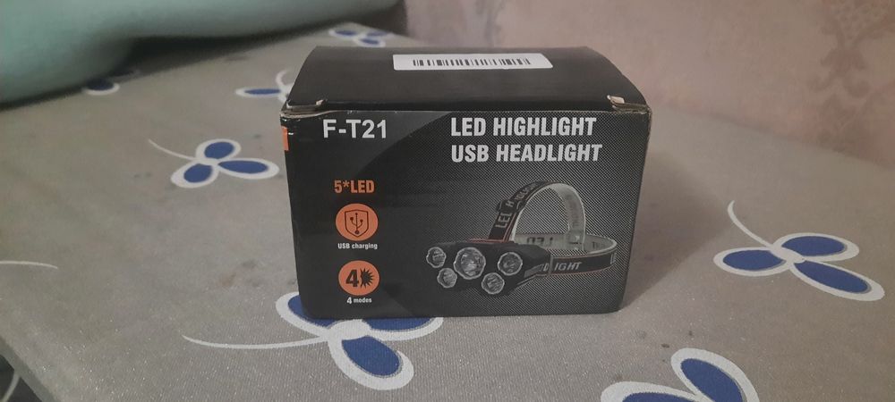 Продам налобний фонарик на акамуляторі