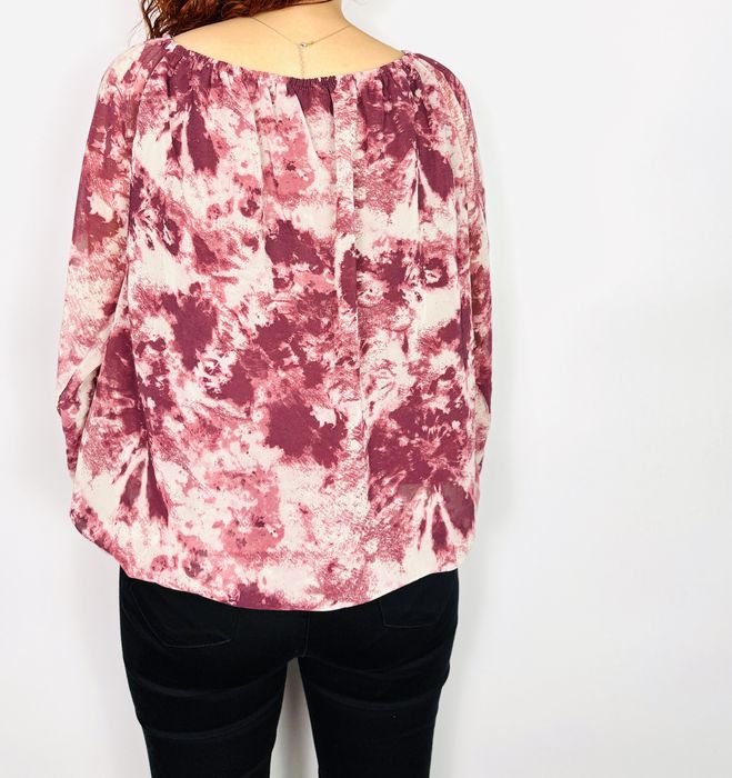 Bluzka w odcieniach bordo tie-dye M 38 Janina