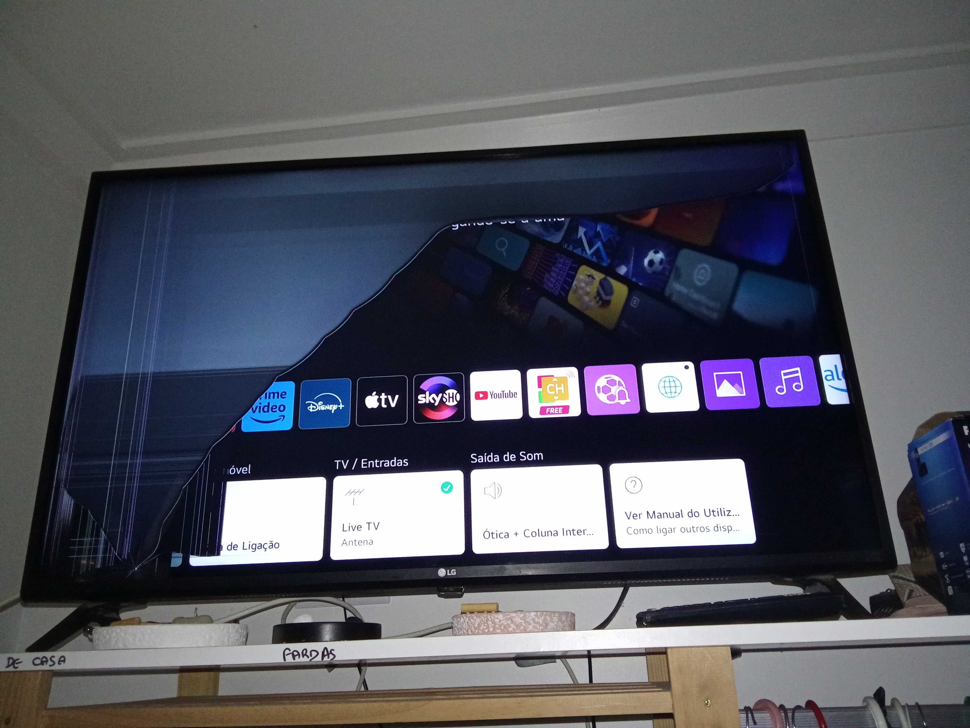 TV LG Para peças