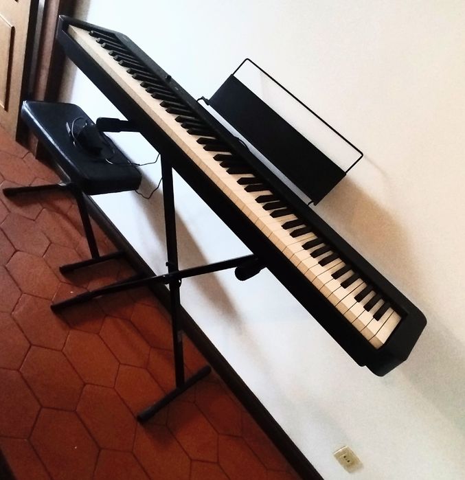Piano Digital Casio CDP-S110 BK portátil iniciantes+ banco+ suporte