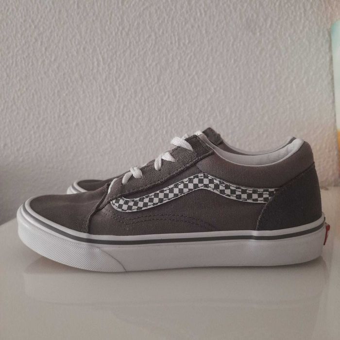 VANS Cinzentas com padrão Quadriculado | 38,5