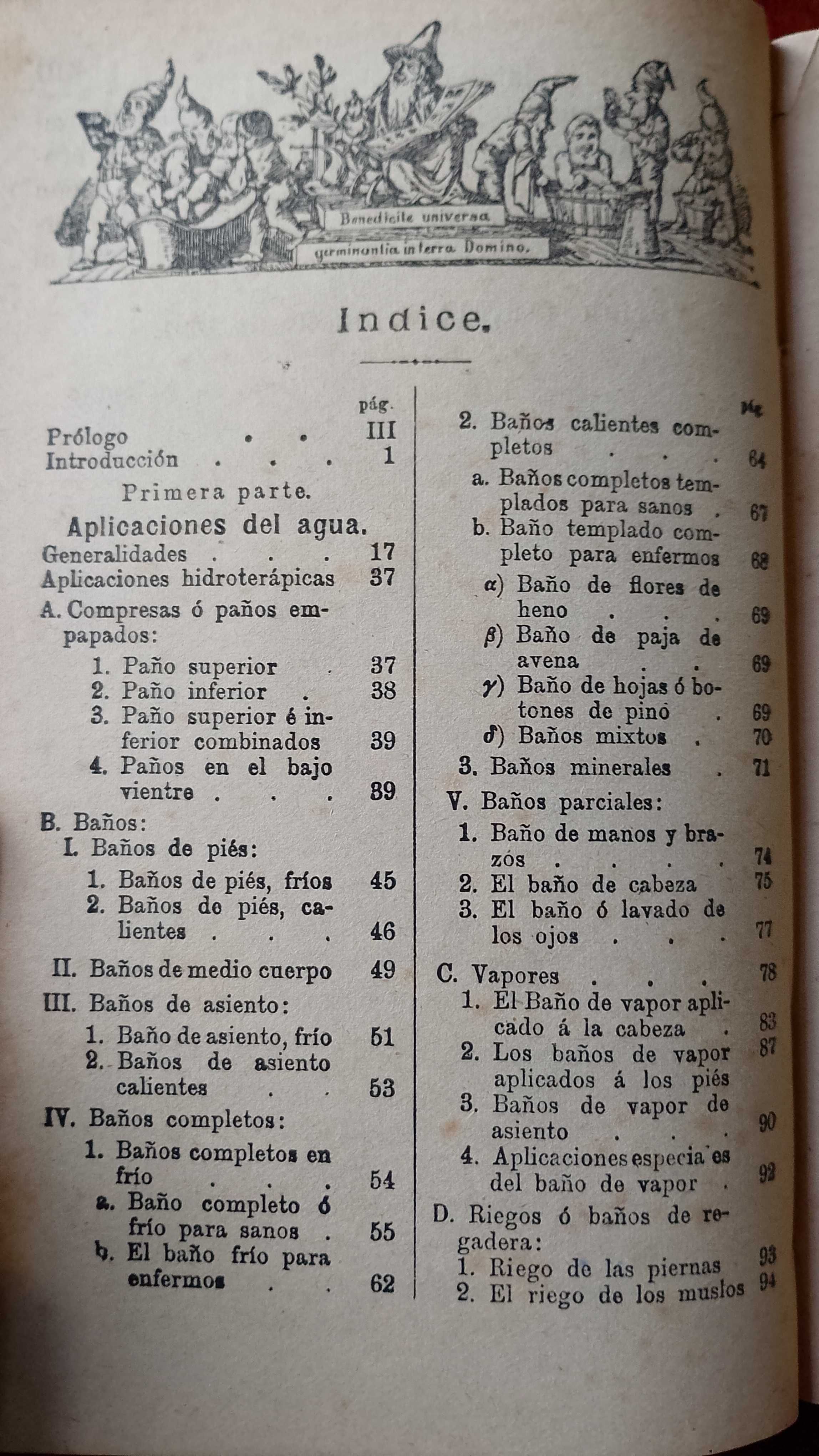Método de Hidroterapia 1920 Monseñor Sebastian Kneipp
