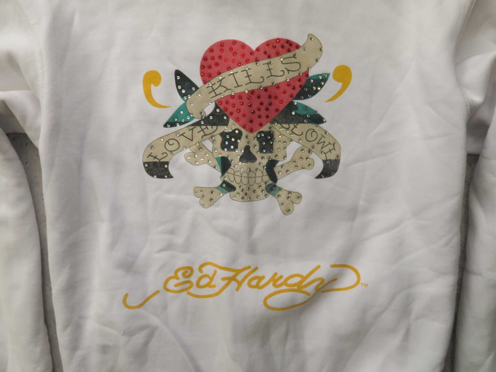 Ed Hardy bluza z kapturem XXL