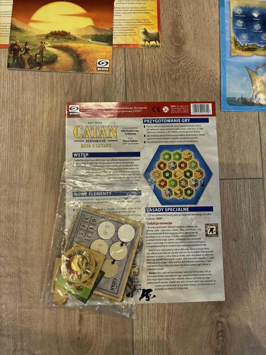 Osadnicy z CATANu + Żeglarze + Miasta i Rycerze + 2 dodatki małe