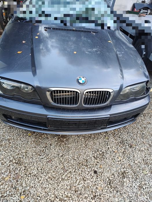 Bmw e46 coupe zderzak przedni przód stahlgrau 400/7 pas tylny tyl