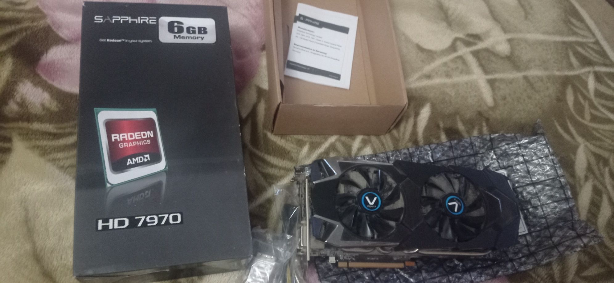 Видеокарта рабочая. Sapphire hd7970 6Gb.