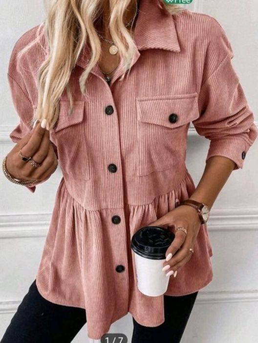 Kurtka, koszula zamsz wiosna L