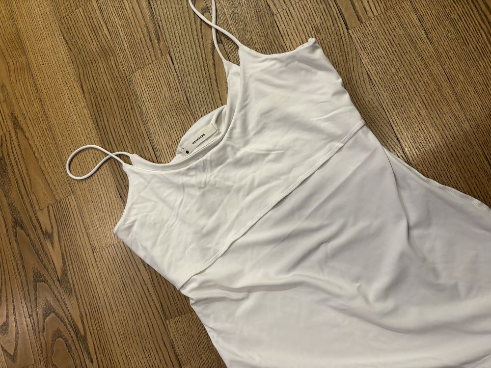 Reserved biały top na ramiączkach basic S