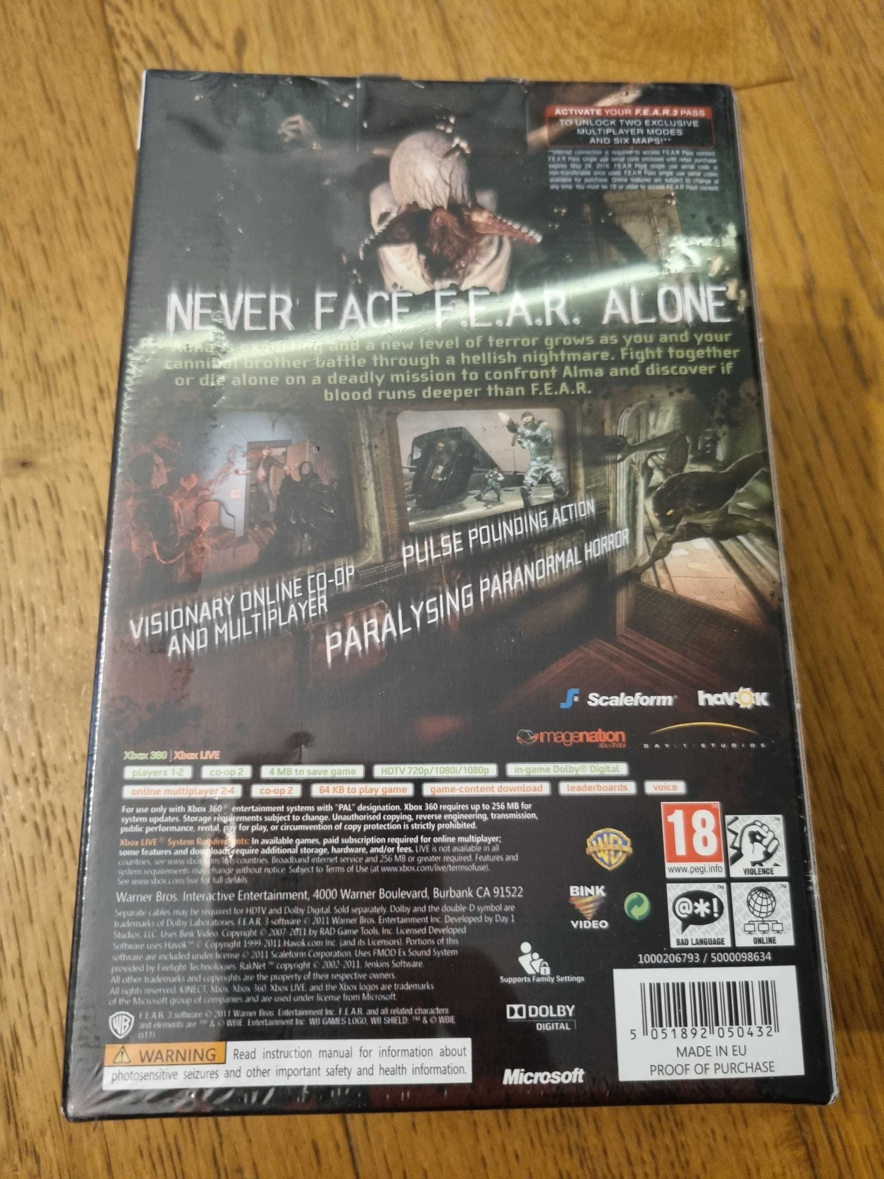 Fear 3 edycja kolekcjonerska X360