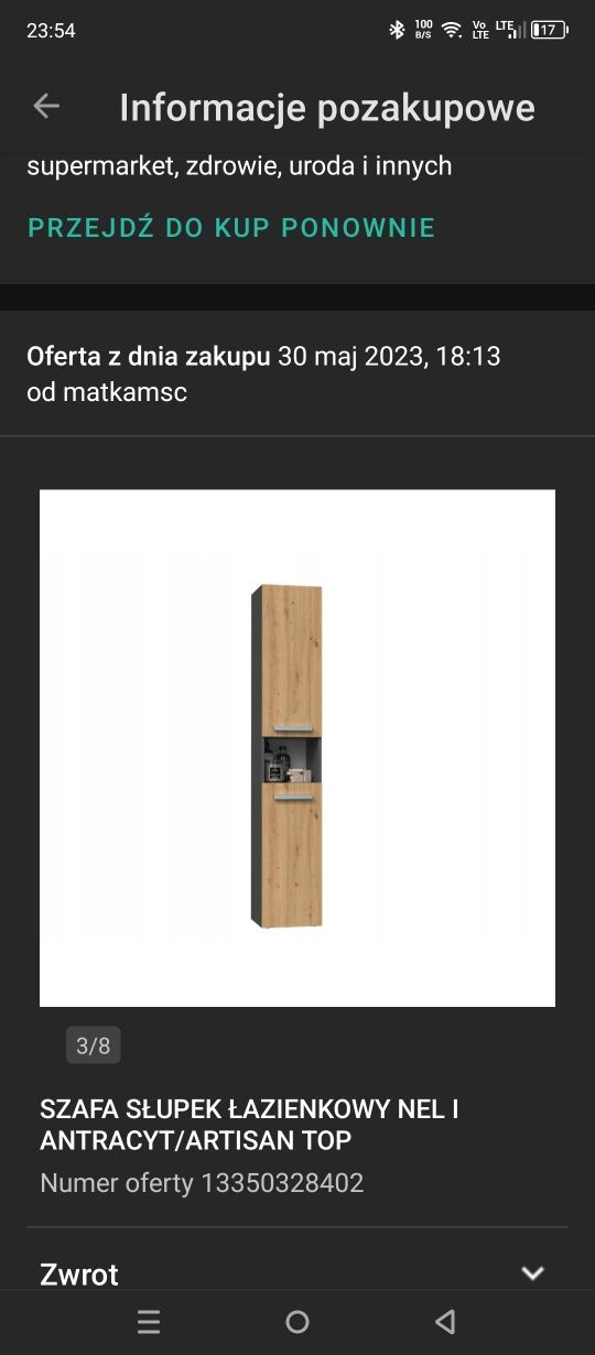 Dwa słupki łazienkowe 30/174